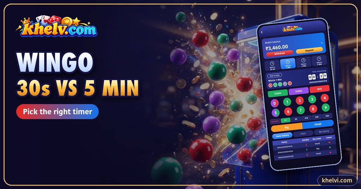 Khelv WinGo 30 Seconds vs 5 Minutes: Which Timer Fits You?